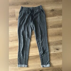 Champion Woman’s XS Gray Fleece Joggers with Drawstring- USED